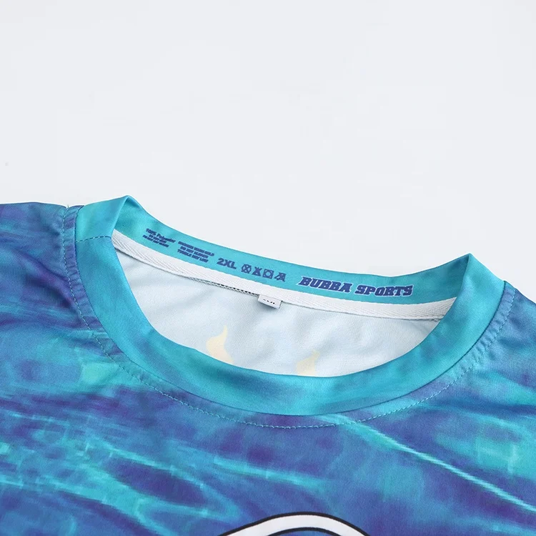 On time delivery new style soft stretch polyester spandex mens spf long sleeve sublimated print fishing jerseys shirt