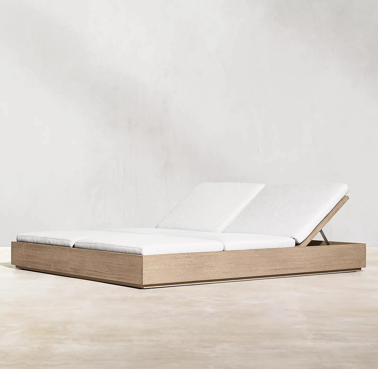 Professional manufacturer double dual-adjustable swimming pool chaise beach lounge sun loungers