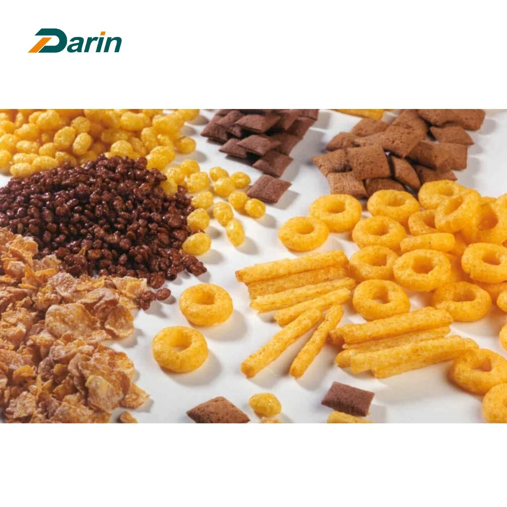 Cream corn stick bar automatic cut-off puffing food snack puffed extruder machine