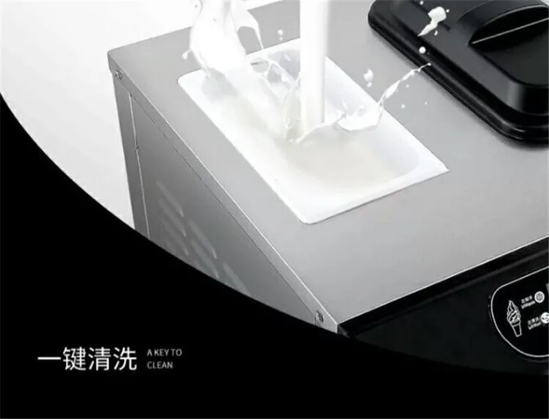 High Efficient Portable Three Flavors Soft Ice Cream Making Machine With 3 Flavors Gelato Yogurt Maker For Sale