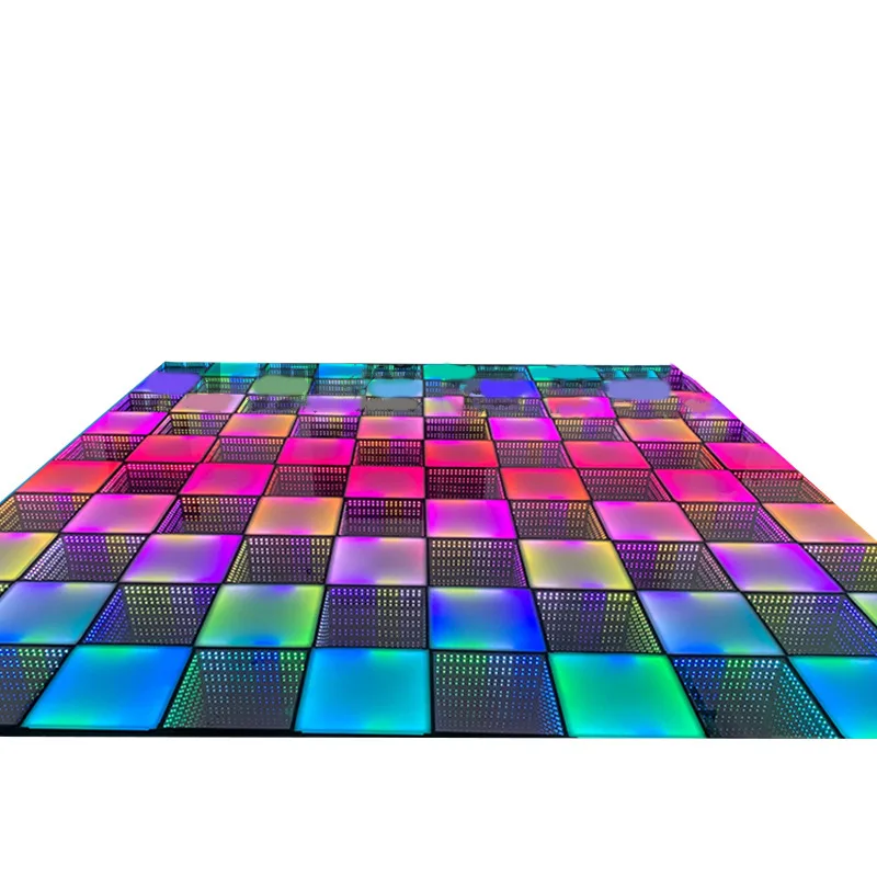 Portable Dancing Panels 3d Mirror Dj Nightclub Disco Party Wedding Stage Light Rgb Full Color Led Dance Floor