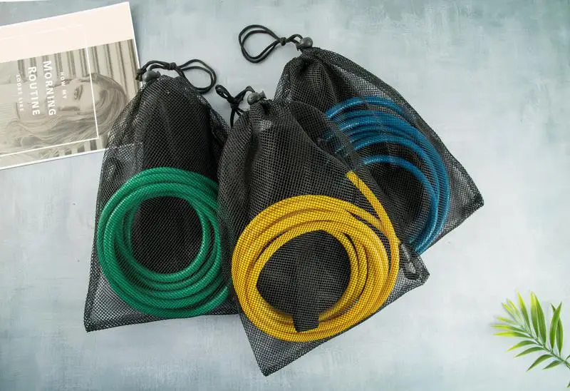 Pool Swim Resistance Band with Adjustable Neoprene Belt Elastic Latex Bungee Cords Tether