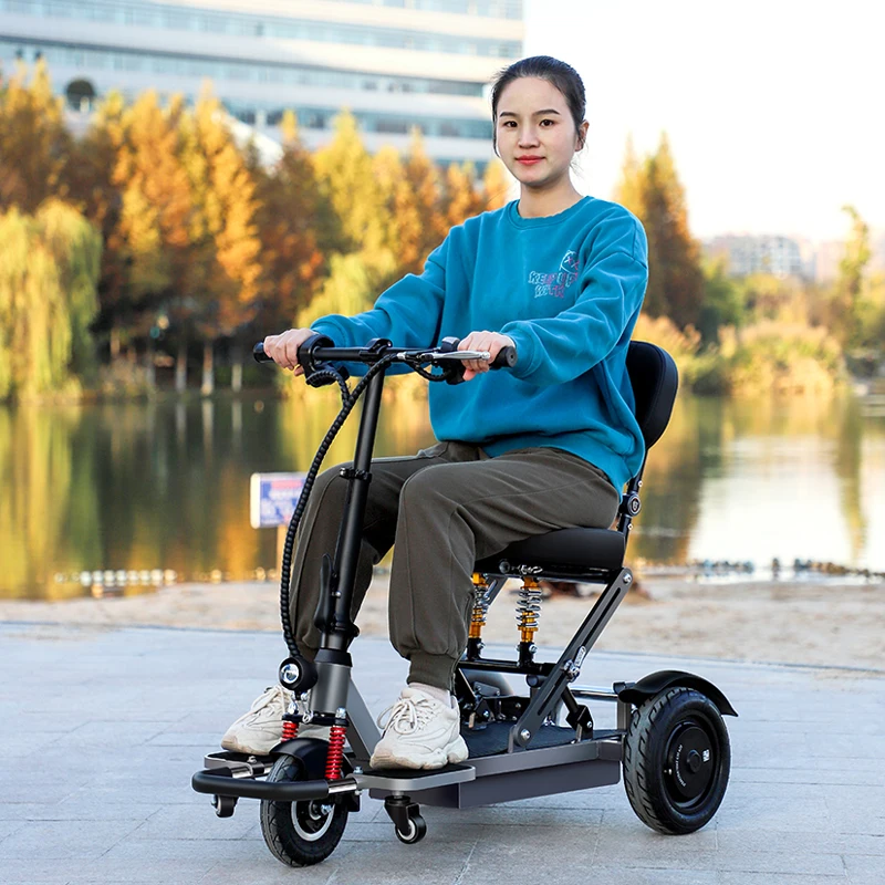 18/22 Km/h Speed Capacity 120kg Electric Mobility Scooter Spring Shock Absorber Mobility Scooter For Elderly