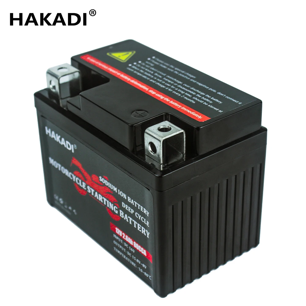 NA 12V 2.6A Motorcycle Battery pack 80CCA Sodium-ion Scooter Starter Battery 20C high Discharge Na-ion 4S2P 18650 battery 1300ma