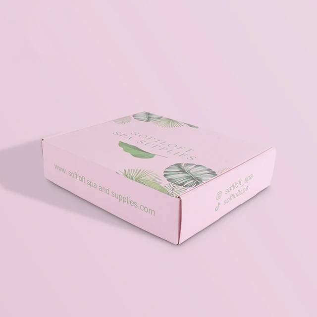 Wholesale Custom Logo Corrugated Paper Box Cute Cosmetic Shipping Box For Shampoo Packaging