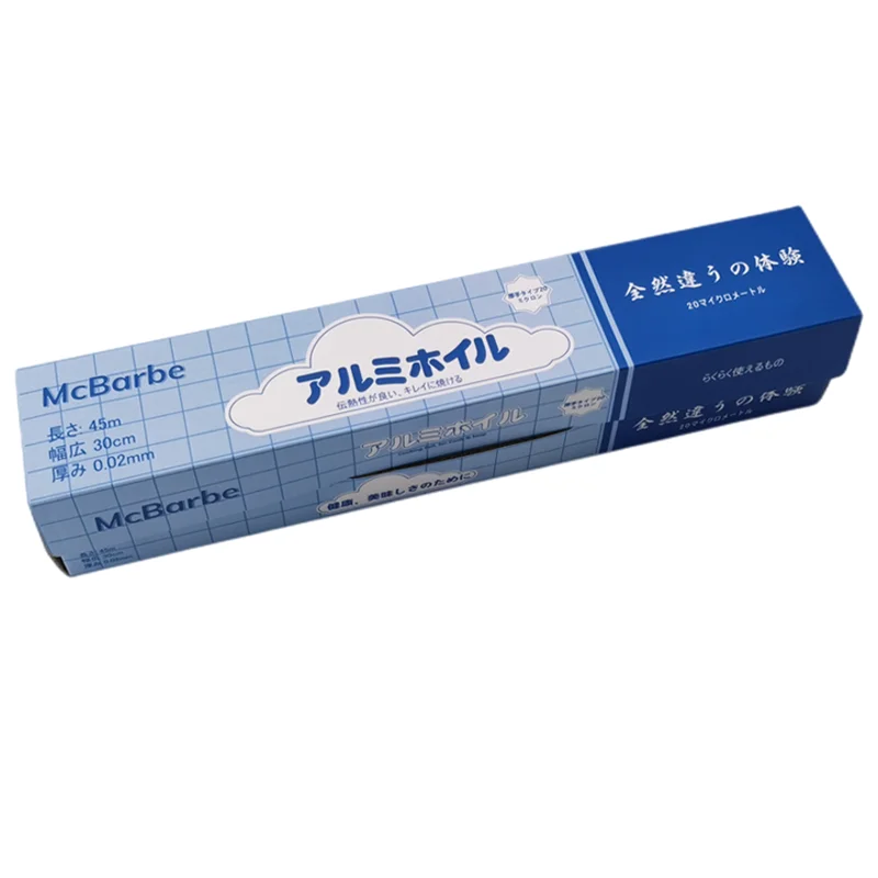 Food Grade Heavy Duty Disposable Falcon Foil Paper Household Kitchen Aluminum Tin Foil Paper Roll For Food Packing