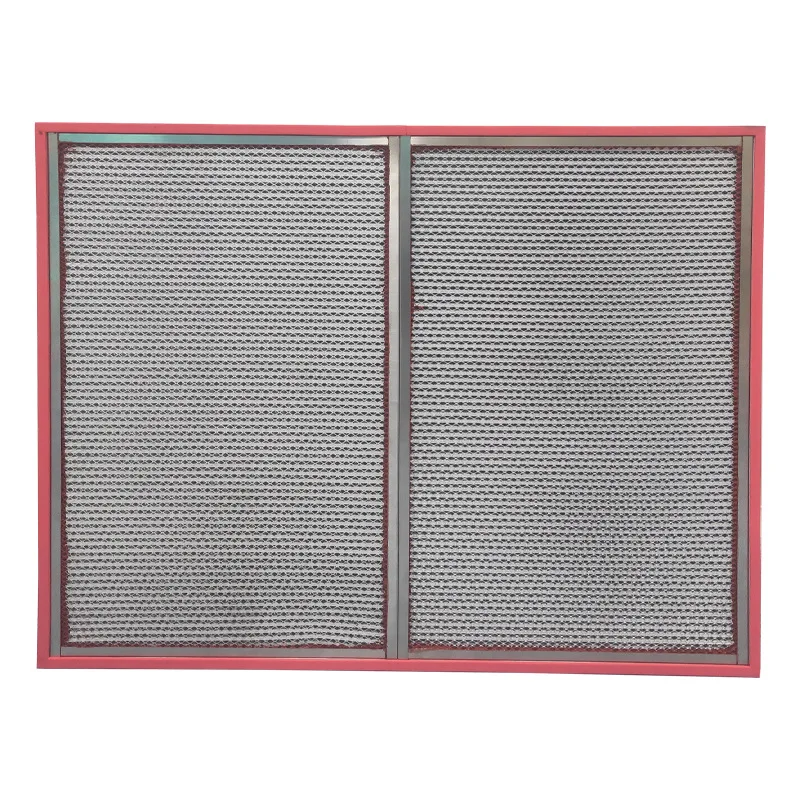 Pleat Hepa High Efficiency Air For Ventilation System Anti-high Temperature Filter H13 H14