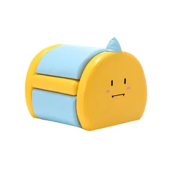 Skycity Cute Mini Furniture folding sofa storage stool Animal Shape PU Animal Stools