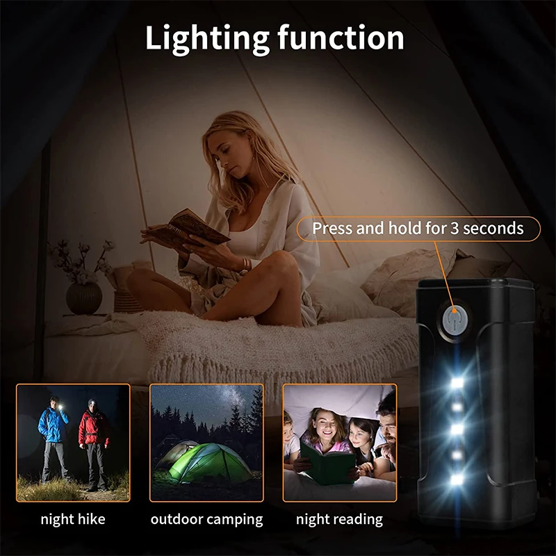 Outdoor camping shower school dormitory site gods rural bath portable USB charging Thermostatic Shower