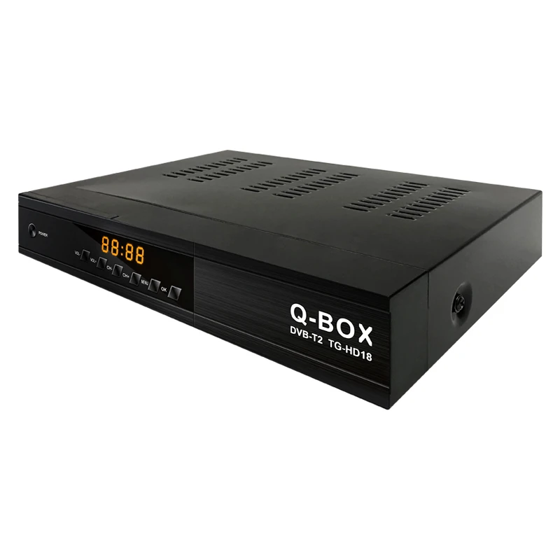 Q-BOX TG-HD18 готов Мини DVB T2 Декодер каналов кабельного телевидения в наличии для