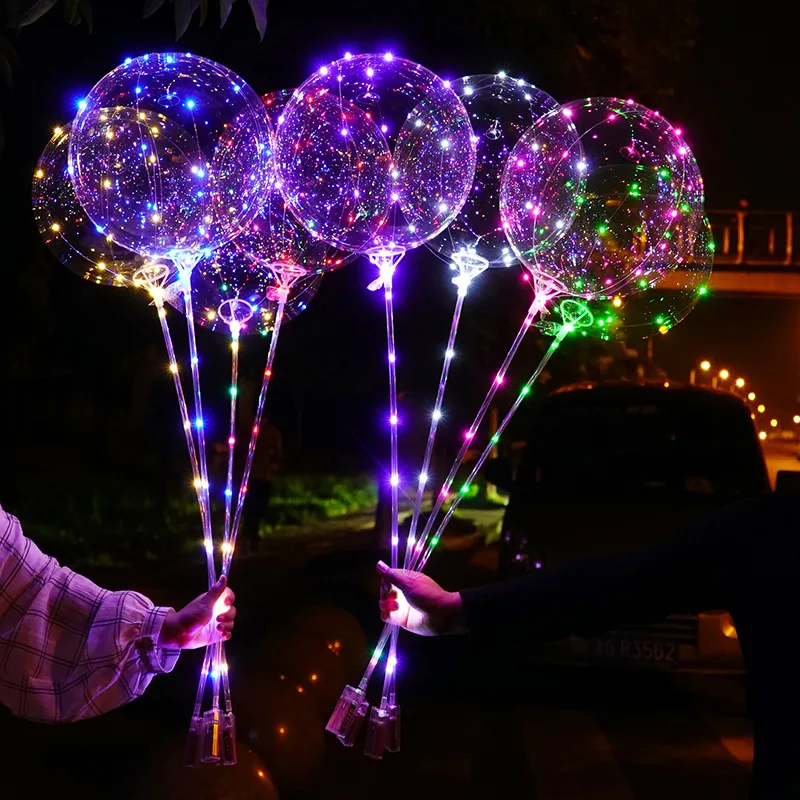 LED Lighting Party transparent latex balloon