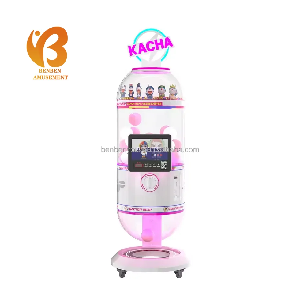 Amusement Center Coin Operated Capsule Kids Play Toy Vending Machine Custom Capsule Suspension Gashapon Gift Machines Gashapon