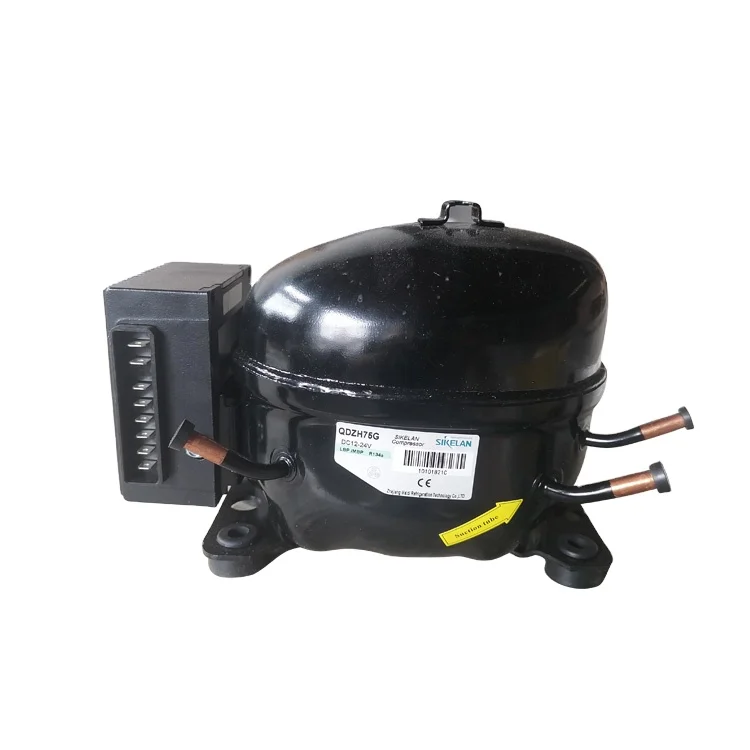 QDZH75G Freezer spare parts sikelan compressor 12v/24v DC compressor solar deep freezer compressor