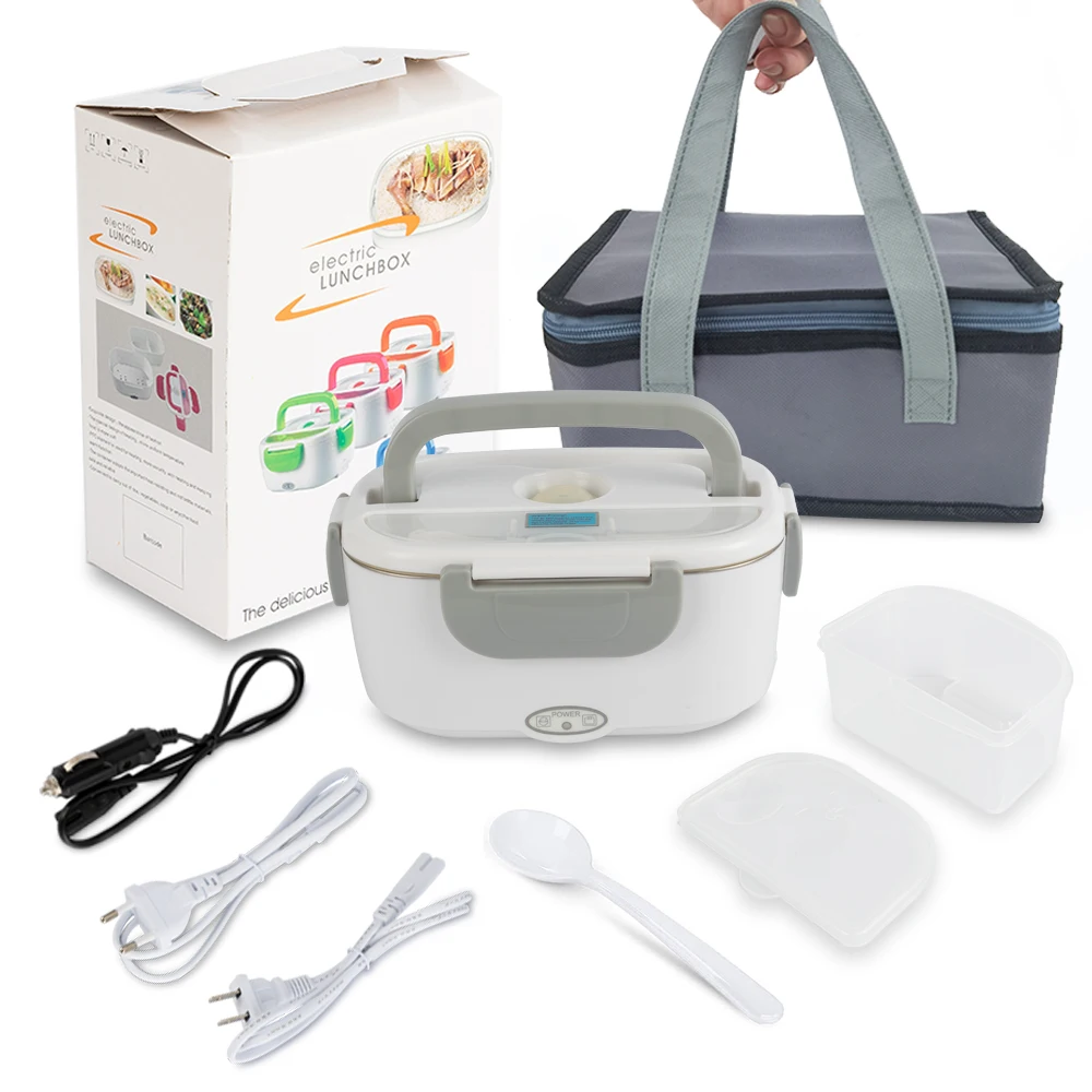 Smart houseware 2 in 1 stainless steel electric lunch box 2020 new style lunch box