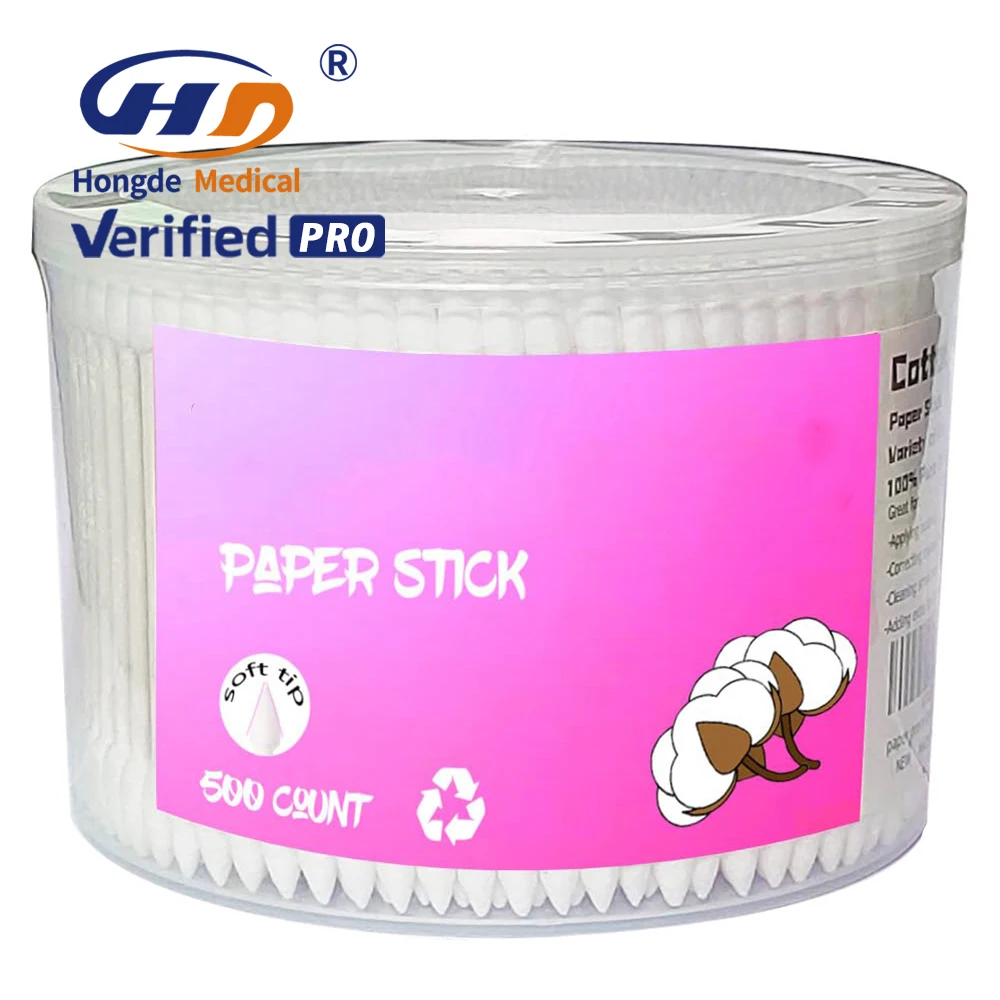 HD CBD-55 Wholesale Qtips For Ear Cleaning Swabs Ce Iso Bamboo Buds Cotton Swab