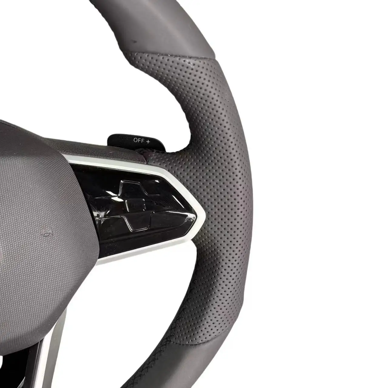 Custom Upgrade Volant Lenkrad Half Perforated Leather Steering Wheel for VW Golf 6 7 GTI MK7 Mk7.5 Polo Tiguan Jetta Passat B6