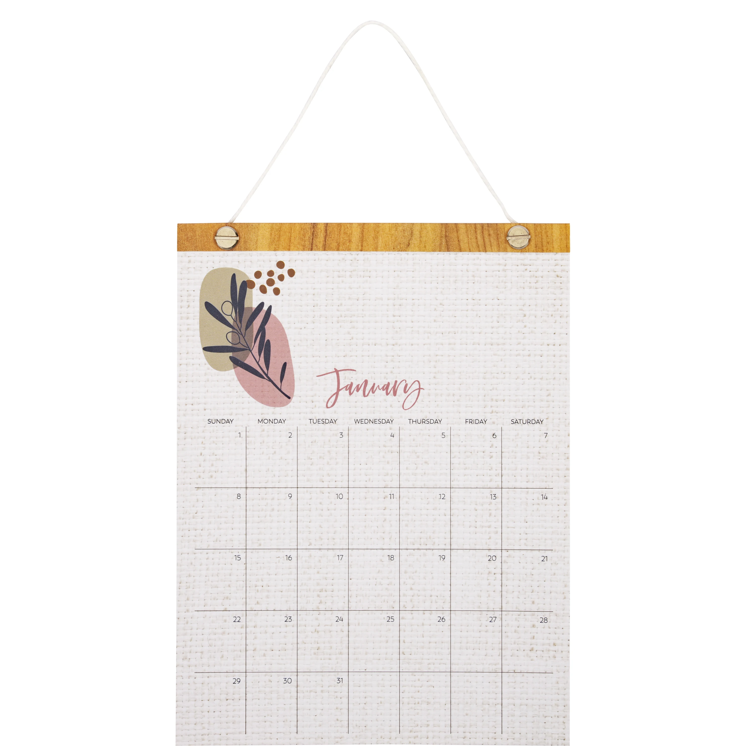 Custom Premium Quality Wall Board Clear Calendar Planner Minimalist Office Decor Gift Personalized Calendar