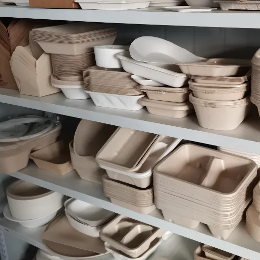 disposable paper pulp tableware/biodegradable food container