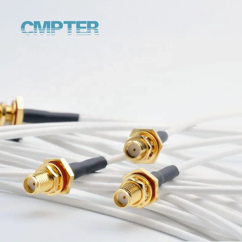 SMA connector female waterproof bulkhead SMA Female crimp RG188 Cable,  sma female connector