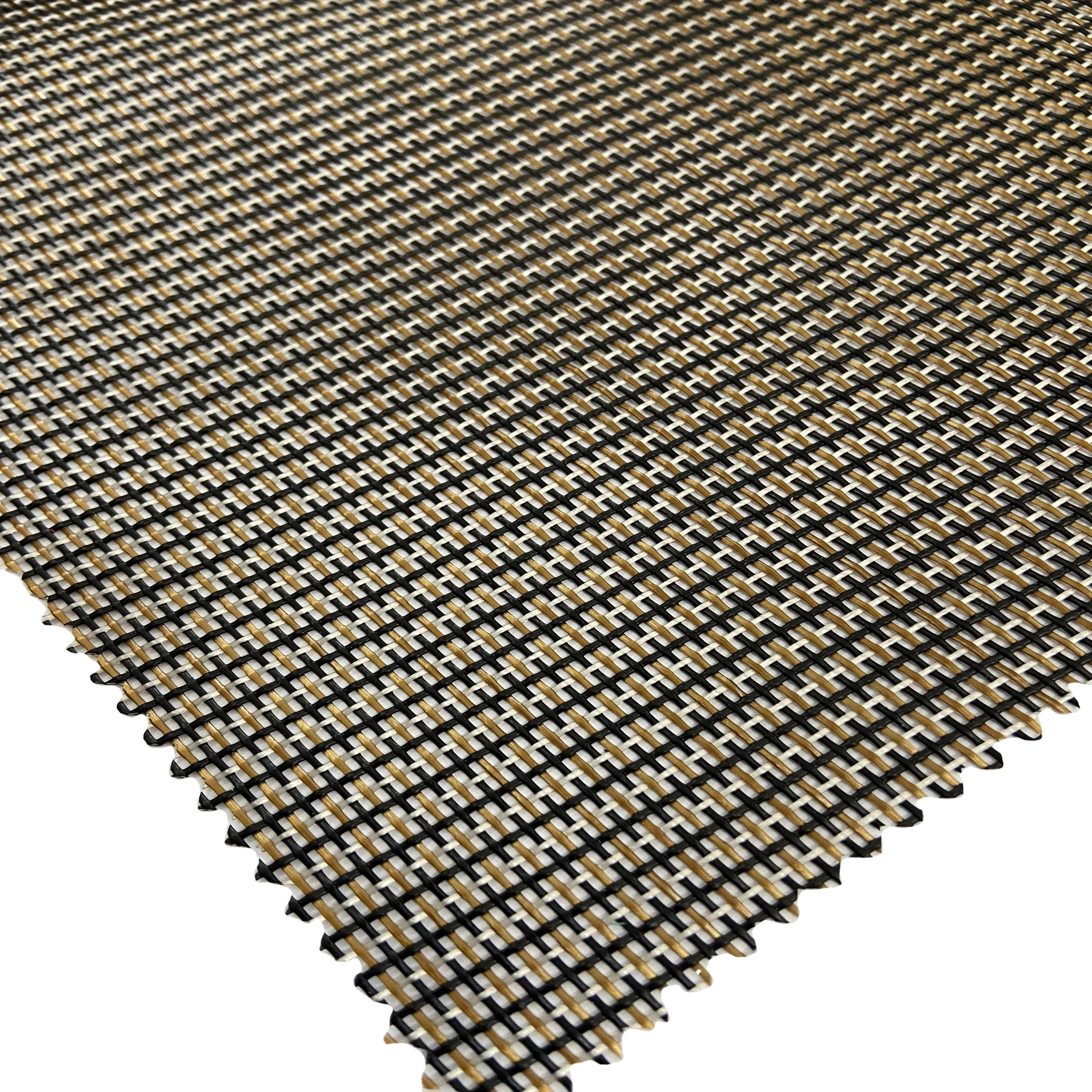 Factory Manufacture Various Pvc Woven Dimensional Mesh Pvc Fabric