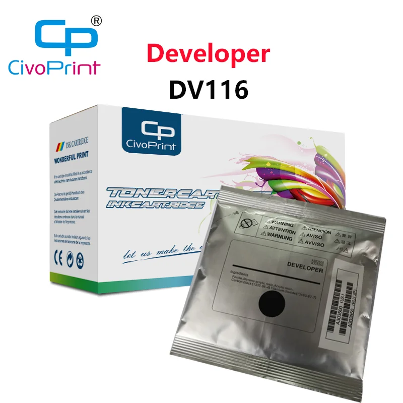 Civoprint 1Pcs New compatible DV116 Developer for Konica Minolta bizhub 164 184 7718 195 215 235 7723 200g/bag black