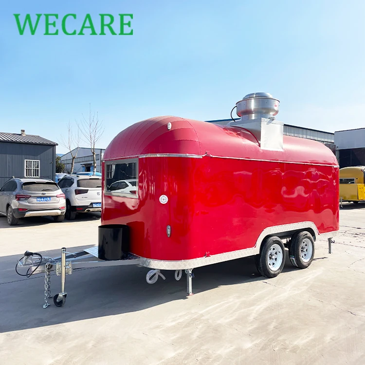 Wecare CE/DOT 500*210*210 см мобильный foodtruck концессионный продовольственный прицеп airstream грузовик с полностью оборудованной кухней