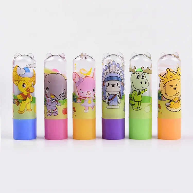 Lovely design lip balm animal style magic color lipstick moisturizing water tender nourish embellish lip balm