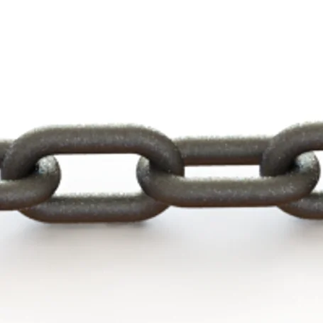 Black painted marine steel open link  anchor chain for ships and vessels