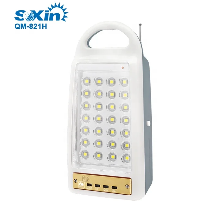 Multifunctional led solar power emergency light with FM Radio (QM821G)