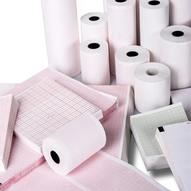 Custom 80mm 20m 144 30m 57mm 30m Media Roll 20 Cm Z Fold 210 Ecg Paper