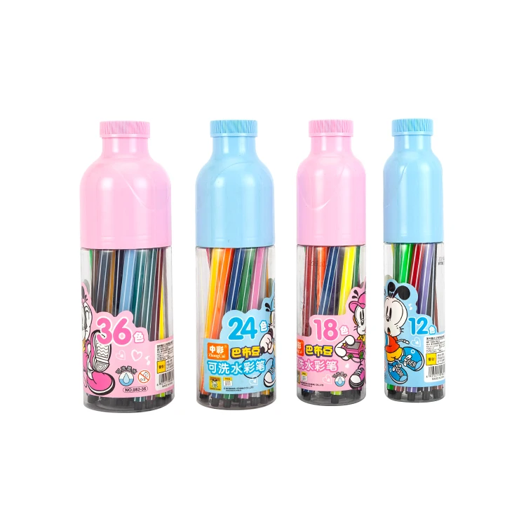 Factory Customized 36 Colors Art Markers Kit Drawing Washable Felt Tip Watercolor Pen Customised Multi Color Pens