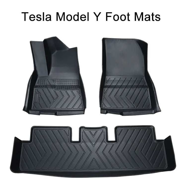 YTPIONEER ТПЭ резиновый материал высокие края ковер 2021 2022 автомобильный коврик напольные коврики для Tesla Model Y