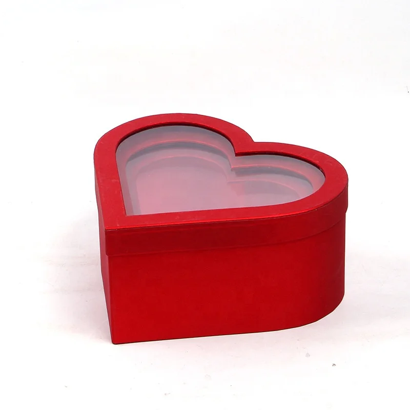 Оптовая продажа, коробки для упаковки цветов в форме сердца