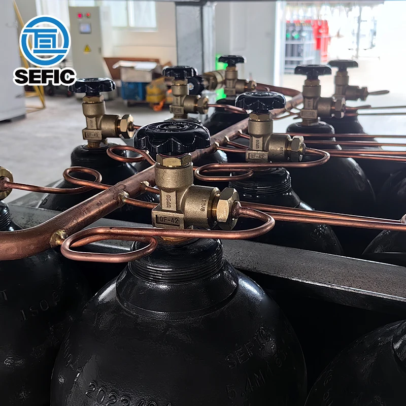 DNV 2.7-1 Standard 4*4 type,16bottles DNV Offshore Gas Cylinder Rack With 16 Cylinders Bundle