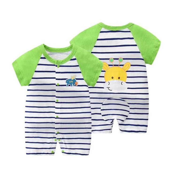 Cartoon anime short Newborn Baby Clothes 100% cotton Summer Rompers Boys Baby Girl Jumpsuit Toddler Costume