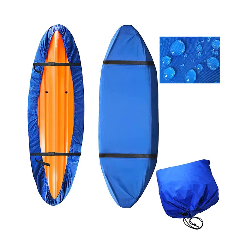Foldable 300D Waterproof Kayak Canoe Cover for Outdoor Storage Dust Cover-UV Sunblock Shield Protector