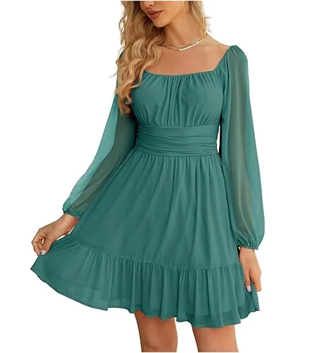 Zippy новый дизайн повседневная женская одежда с длинными рукавами платье Пляжная Юбка шифоновое платье