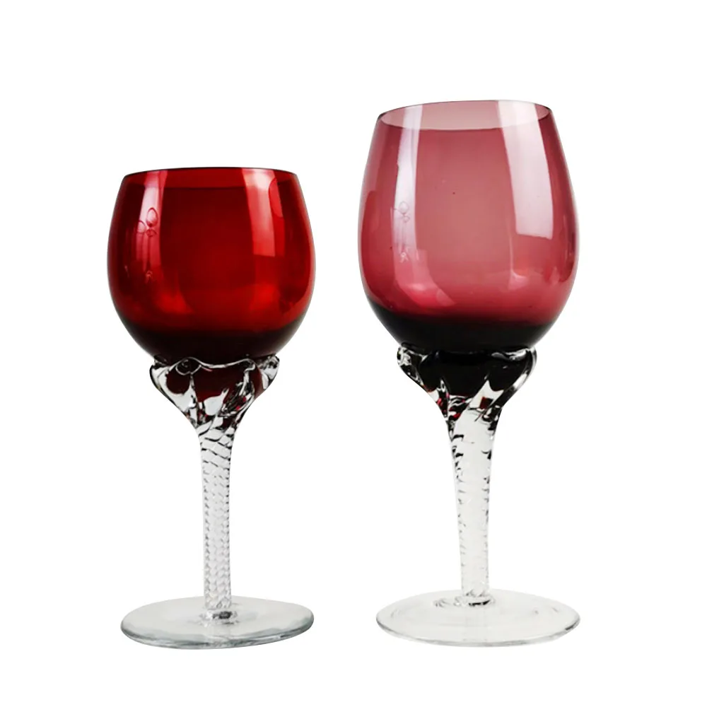 Aeofa European Stained Glass Goblet Wine Glass
