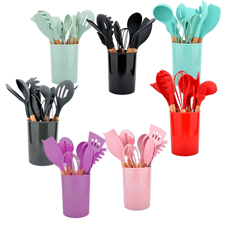 12 шт. в упаковке, кухонные аксессуары инструменты для приготовления пищи силиконовые кухонные принадлежности кухонная утварь набор