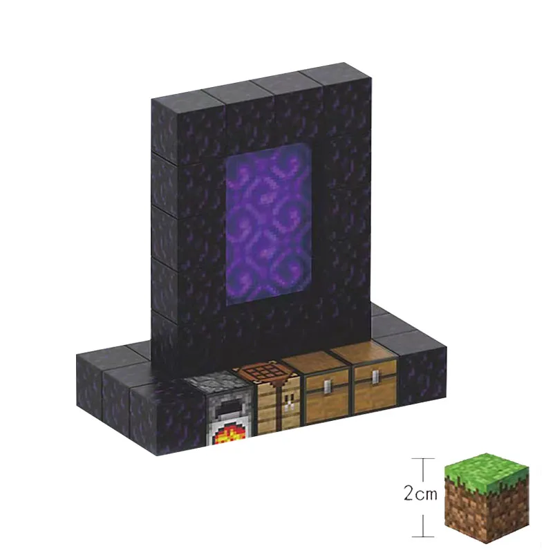 28pcs kid magnet blocks portal world set building toys magnetic connecting building blocks cube toys