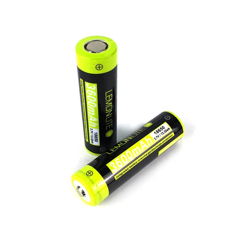 LEO Black Yellow 3600mah 18650 Lithium Battery Cylindrical Cell Lithium Ion Battery Li Nmc Battery