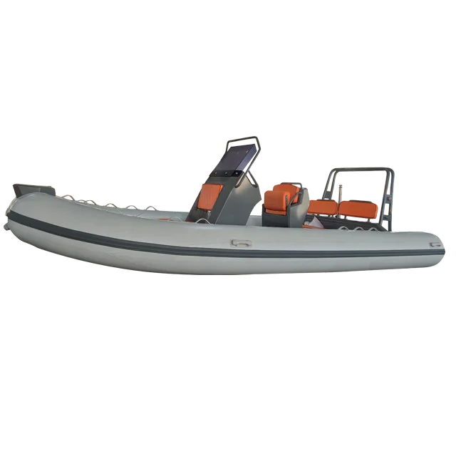 Hot Sale PVC tekne Hypalon Orca Fiberglass aluminum Hull Inflatable Rib 580 boat With Motor