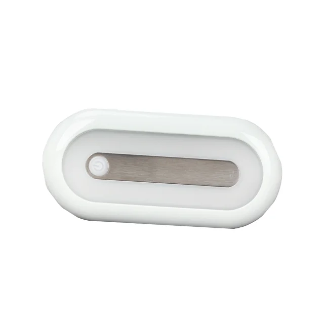 12-24V car interior dome light oval dual color bus interior light for Van Bus Caravan with Switch rv reading light