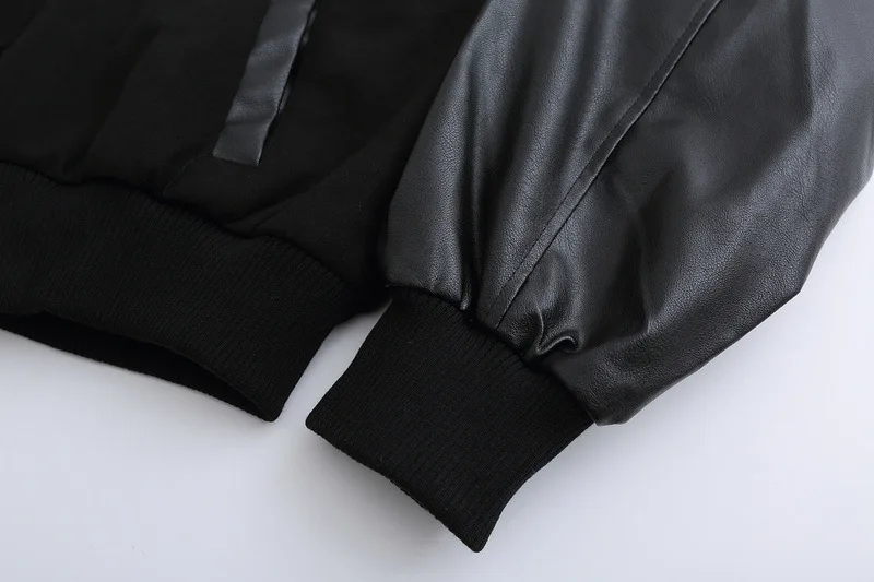 Wholesale Skull Rhinestone Transfer Varsity Jacket Custom Patchwork Leather Sleeves Chenille Patches Embroidery Baseball Jacket