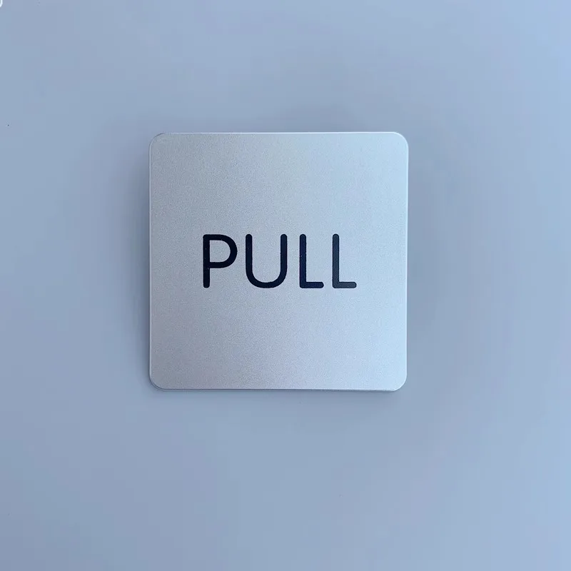 Hotel Mall Door Sign Commercial Office Door Pull Push Sign Plate