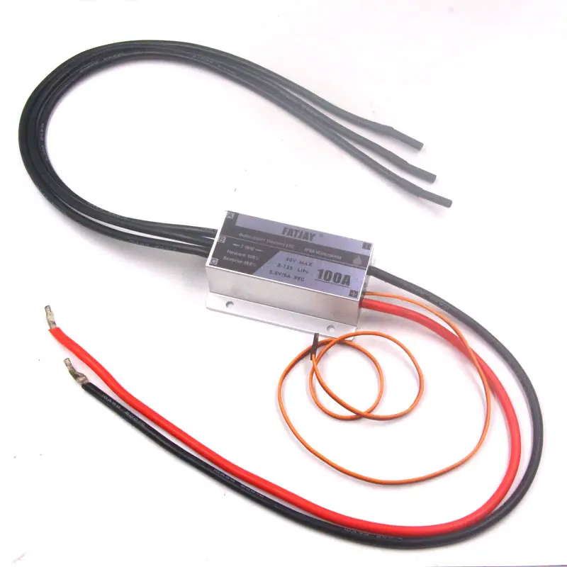 BLDC motor controller brushless PNP version 100A 3-12S 48V Plug and Play  with on/off switch waterproof no signal cable