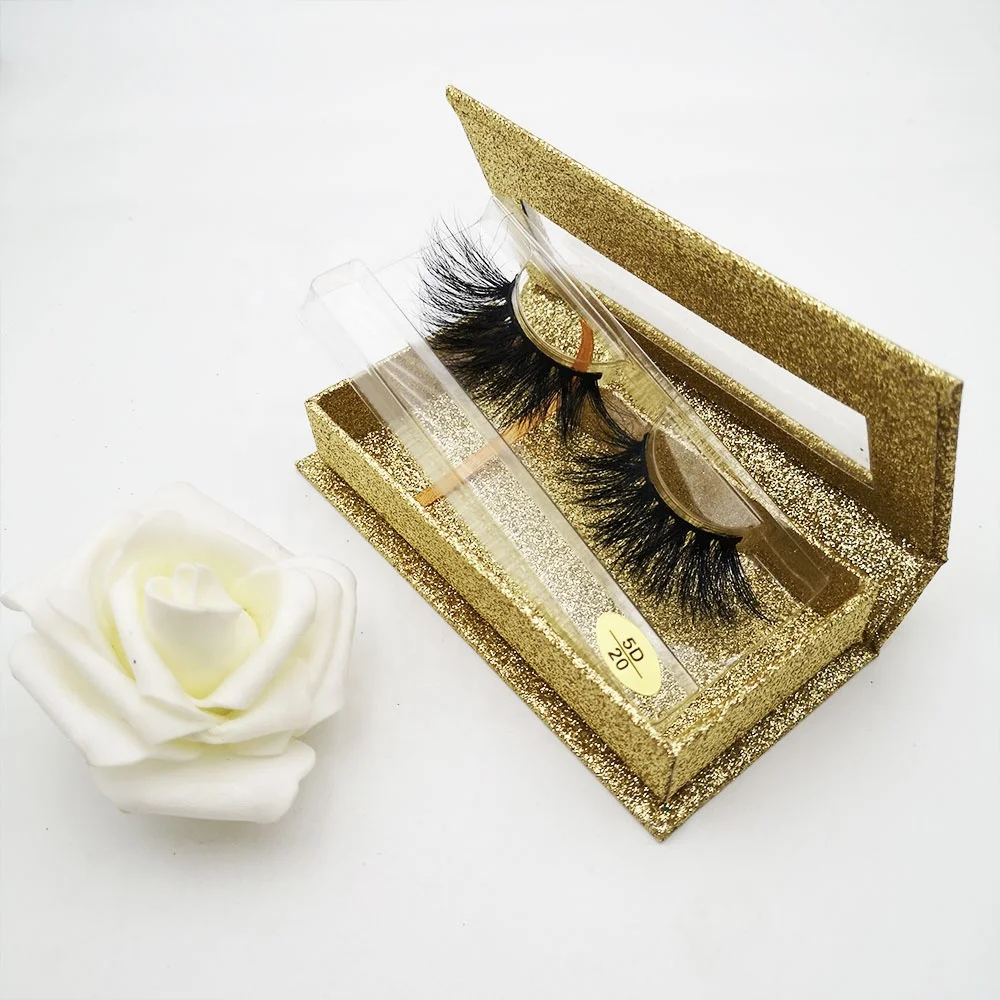 Meecil Hot Sale Mink Eyelashes False 100% Real Mink Fur False Eyelashes Handicraft Full Strip Lashes eyelash packaging box