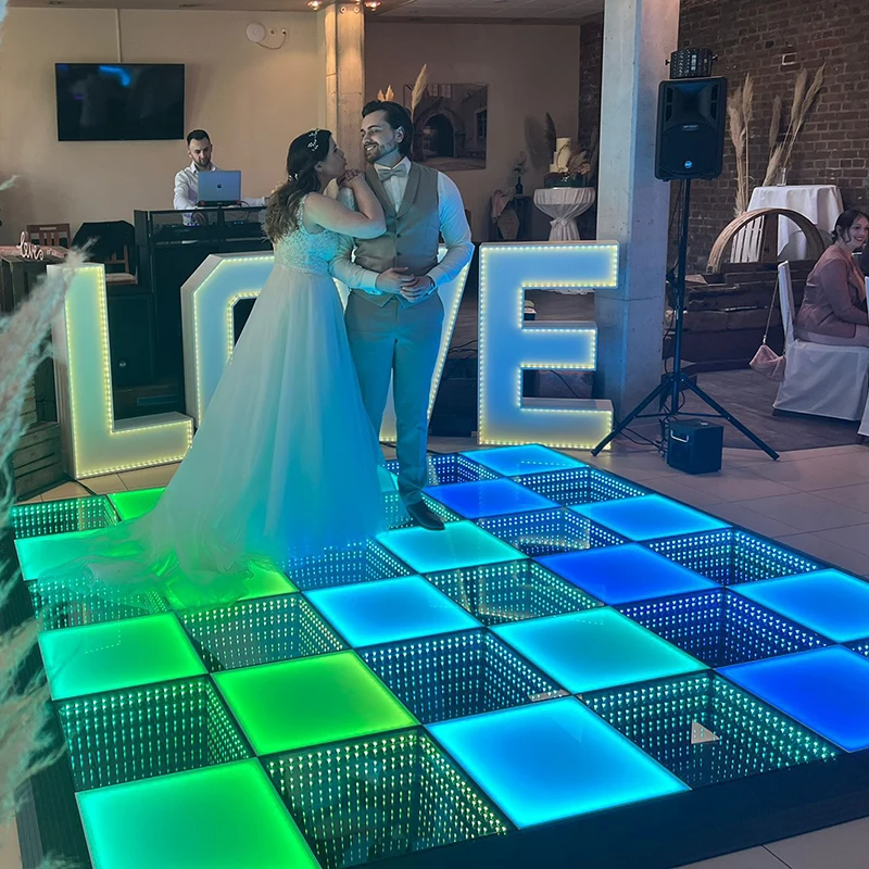 Зеркальные 3d матовые rgb панели Бесконечность интерактивный