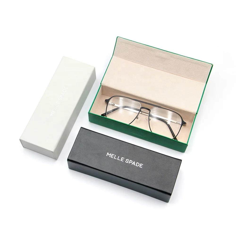 Luxury Hard Rectangle Handmade Eyewear Packaging Eye Glasses Storage Sunglasses Case Custom Logo