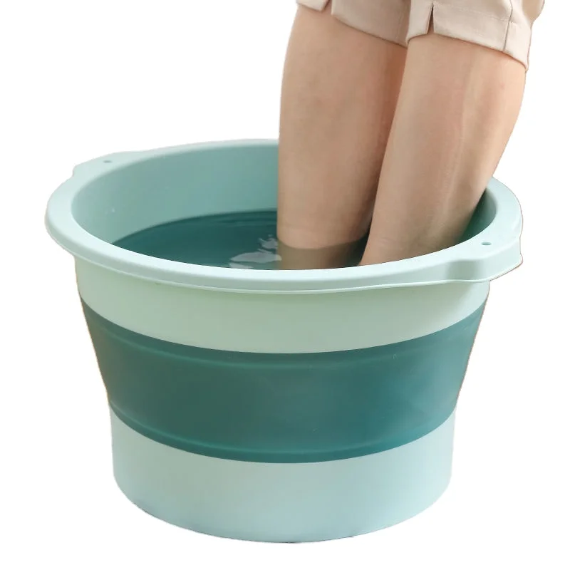 Folding foot bath bucket household portable massage foot wash basin portable foldable foot bath bucket
